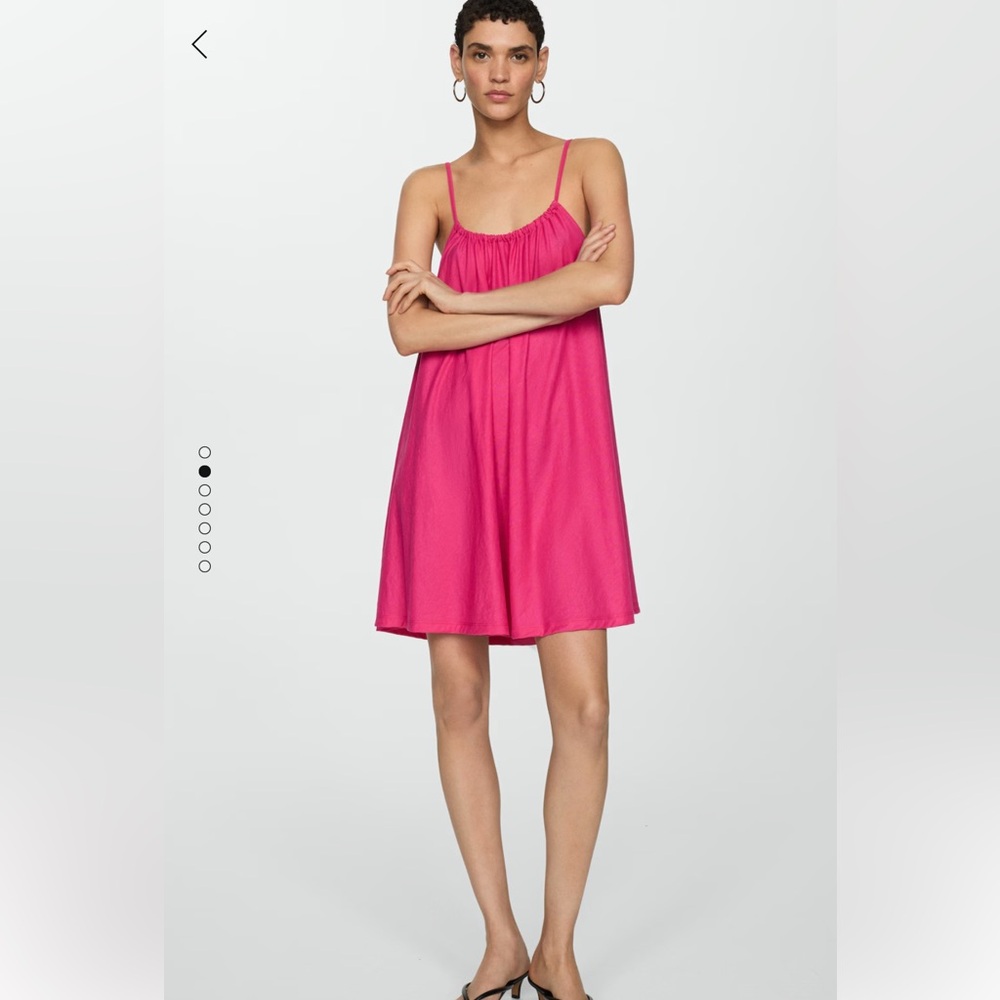 MANGO Pink Sleeveless Dress NEW - Picture 2 of 6